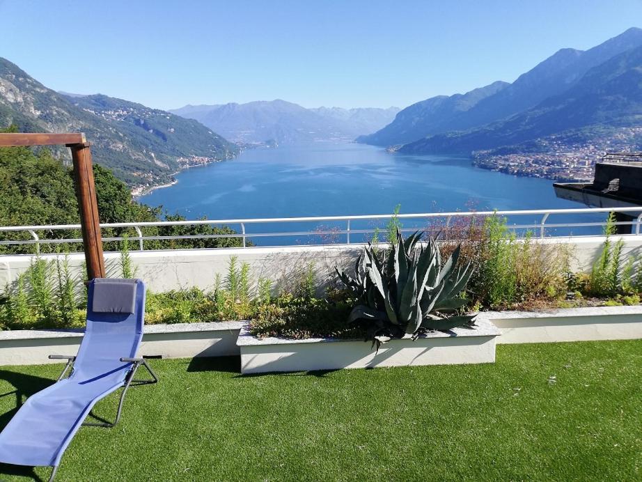 Attico With Big Terrace In Residence With Pool Valbrona Eksteriør billede