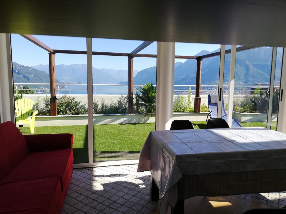 Attico With Big Terrace In Residence With Pool Valbrona Eksteriør billede